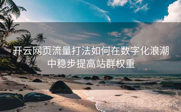 <strong>开云</strong>网页流量打法如何在数字化浪潮中稳步提高站群权重