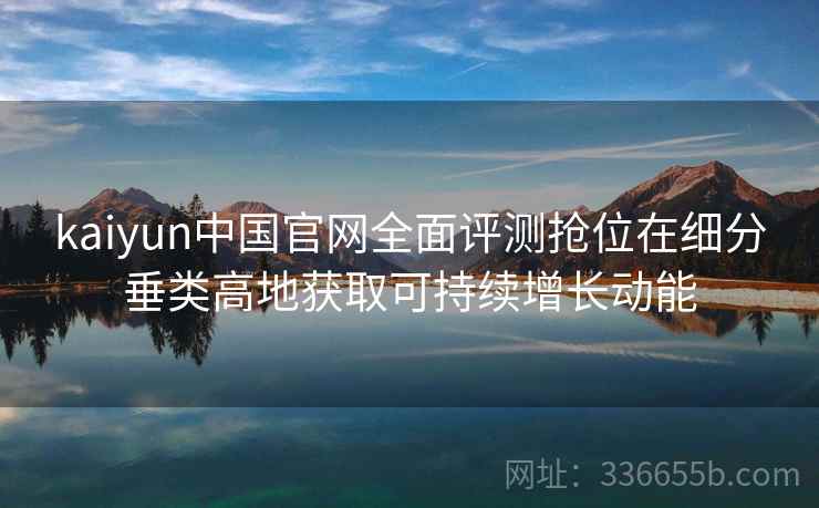kaiyun中国官网全面评测抢位在细分垂类高地获取可持续增长动能